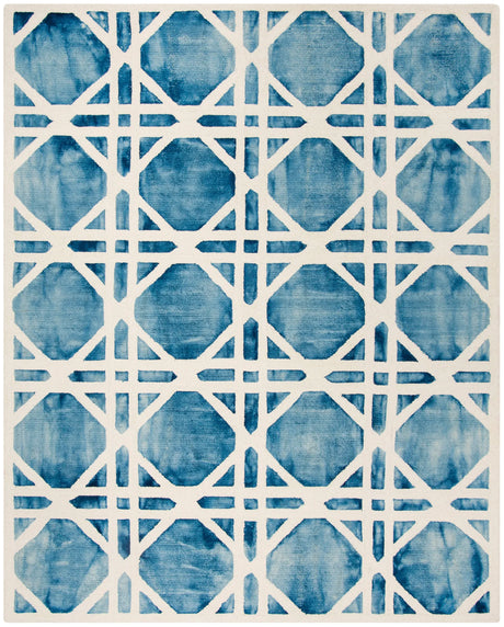 Safavieh Dip Dye 6'-0" x 9'-0" Rug in Ivory / Blue