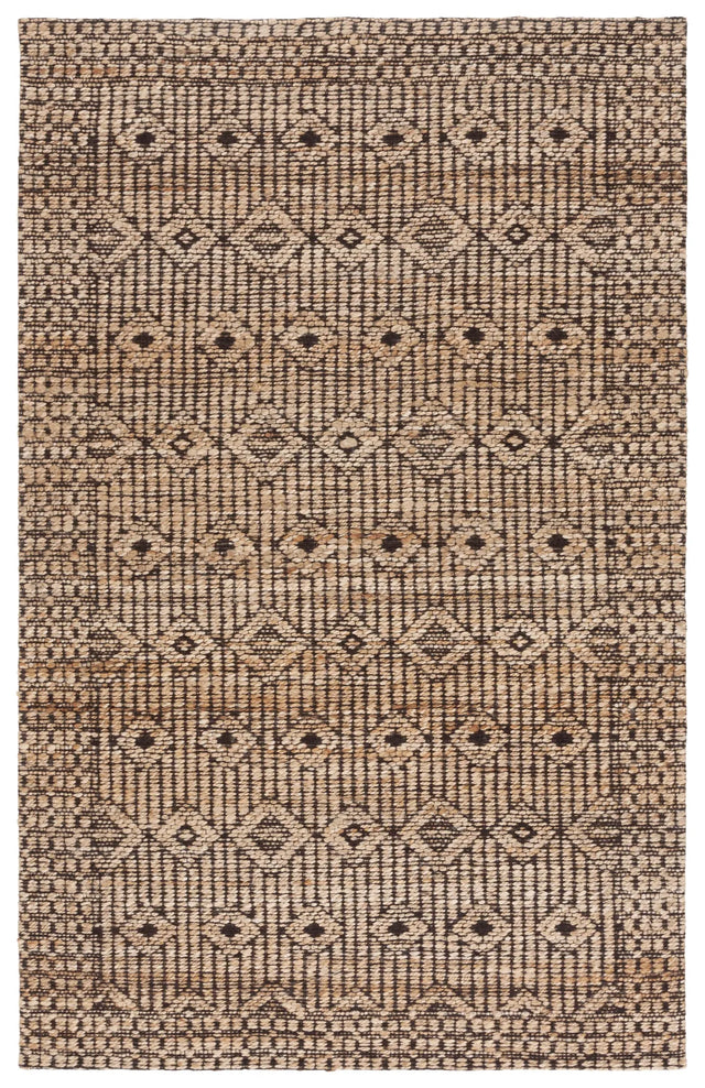 Safavieh Natural Fiber 4'-0" x 6'-0" Rug in Natural / Black