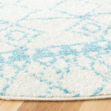 Safavieh Tulum 6'-7" x 6'-7" Rug in Ivory / Turquoise