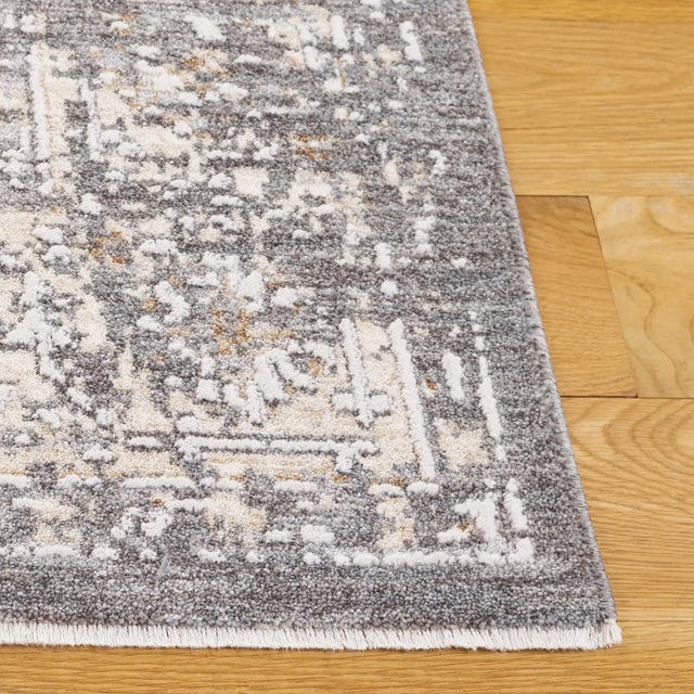 Safavieh Finley 4'-0" x 6'-0" Rug in Dark Grey / Beige
