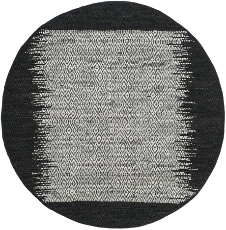 Safavieh Vintage Leather 6'-0" x 6'-0" Rug in Light Grey / Black