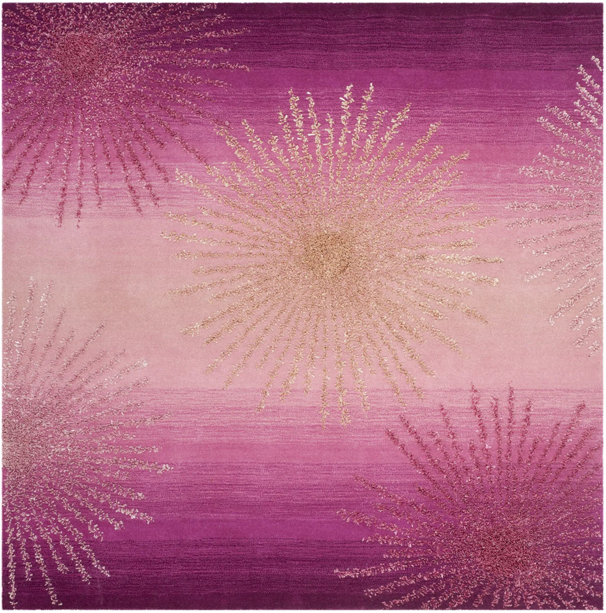 Safavieh Soho 6'-0" x 6'-0" Rug in Pink
