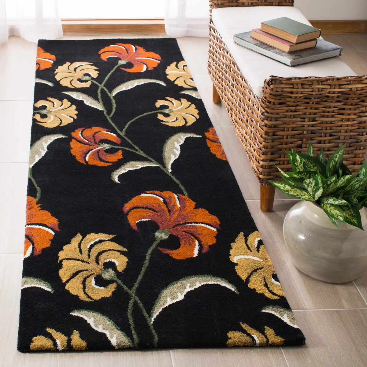 Safavieh Soho 2'-6" x 8'-0" Rug in Black / Multi