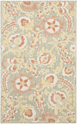 Nourison Aloha ALH17 Machine Made Sage, Rose Rug