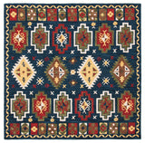 Safavieh Heritage 6'-0" x 6'-0" Rug in Navy / Red