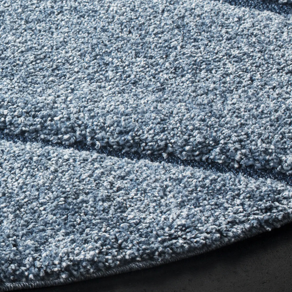 Safavieh Florida Shag 5'-0" x 5'-0" Rug in Light Blue / Blue