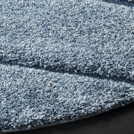 Safavieh Florida Shag 5'-0" x 5'-0" Rug in Light Blue / Blue