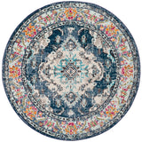 Safavieh Monaco 5'-0" x 5'-0" Rug in Navy / Light Blue