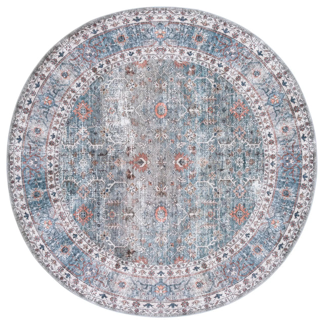 Safavieh Arizona 6'-0" x 6'-0" Rug in Teal / Beige