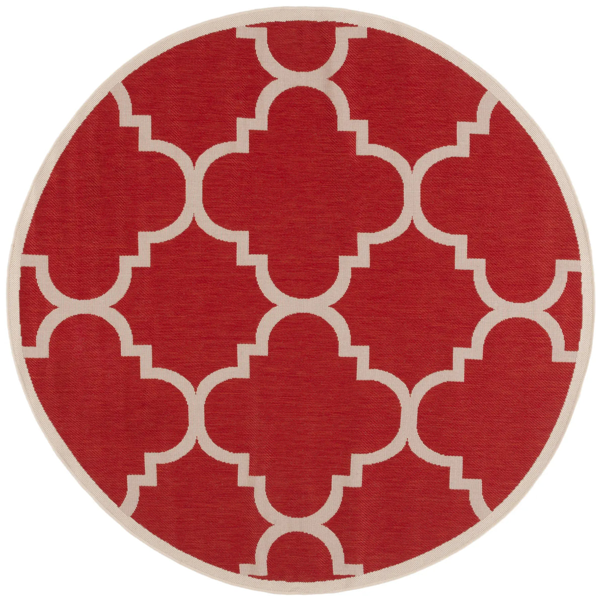 Safavieh Courtyard 5'-3" x 5'-3" Rug in Red