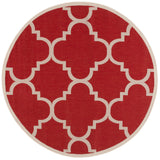 Safavieh Courtyard 5'-3" x 5'-3" Rug in Red