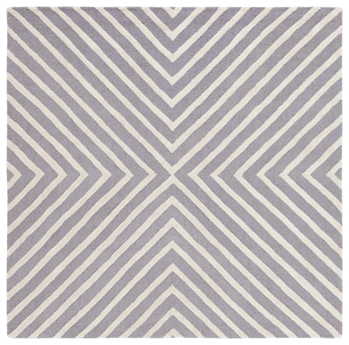 Safavieh Cambridge 6'-0" x 6'-0" Rug in Silver / Ivory