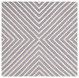 Safavieh Cambridge 6'-0" x 6'-0" Rug in Silver / Ivory