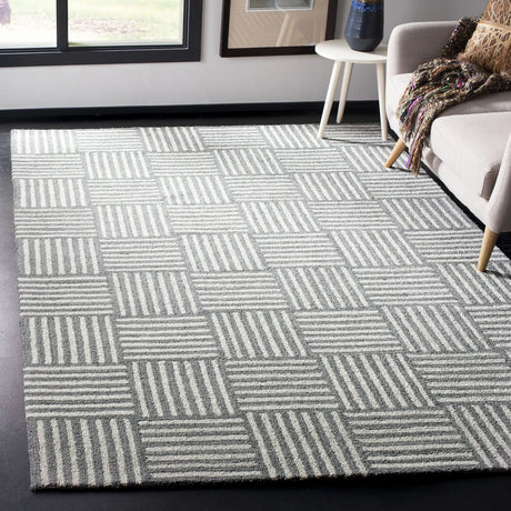 Safavieh Abstract 6'-0" x 9'-0" Rug in Ivory / Dark Grey