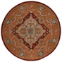 Safavieh Heritage 6'-0" x 6'-0" Rug in Rust