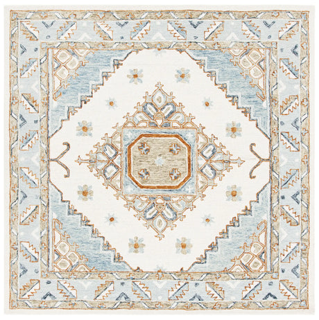 Safavieh Capri 7'-0" x 7'-0" Rug in Ivory / Rust
