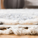 Safavieh Berber Fringe Shag 5'-3" x 7'-6" Rug in Grey / Cream