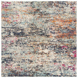 Safavieh Madison 6'-7" x 6'-7" Rug in Black / Gold