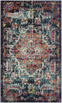 Safavieh Monaco 3'-0" x 5'-0" Rug in Blue / Fuchsia