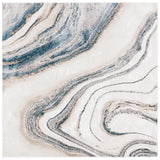 Safavieh Orchard 6'-7" x 6'-7" Rug in Ivory / Blue