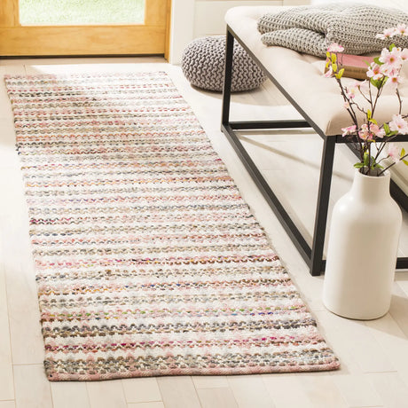 Safavieh Montauk 2'-3" x 8'-0" Rug in Pink / Multi