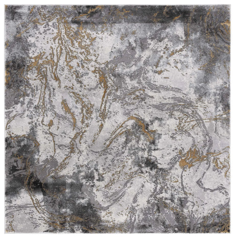 Safavieh Craft 6'-7" x 6'-7" Rug in Grey / Gold