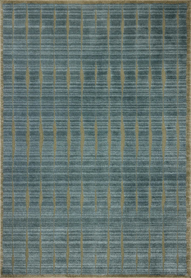 Chris Loves Julia x Loloi Calvin CLV-02 Ocean / Olive Rug - main flat