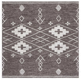 Safavieh Kilim 6'-0" x 6'-0" Rug in Brown / Ivory