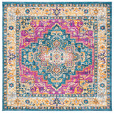 Safavieh Madison 200 6'-7" x 6'-7" Rug in Blue / Multi