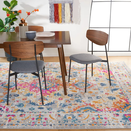 Safavieh Madison 10'-0" x 14'-0" Rug in Grey / Fuchsia