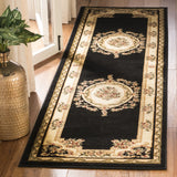 Safavieh Lyndhurst 2'-3" x 8'-0" Rug in Black / Ivory