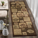 Safavieh Lyndhurst 2'-3" x 12'-0" Rug in Brown / Multi