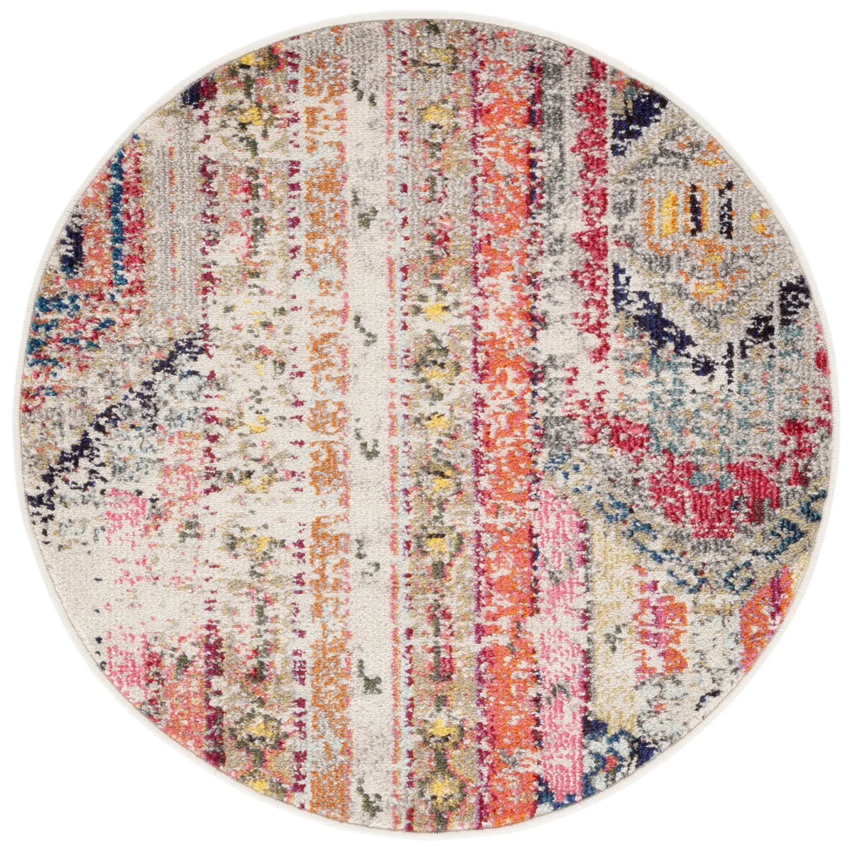 Safavieh Madison 3'-0" x 3'-0" Rug in Grey / Orange