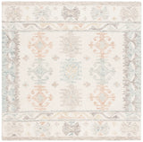 Safavieh Micro-Loop 6'-0" x 6'-0" Rug in Ivory / Blue