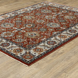 Oriental Weavers Sphinx Aberdeen 562R1 Red/ Ivory Rugs - angle detail