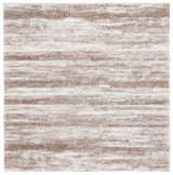 Safavieh Penelope Shag 6'-7" x 6'-7" Rug in Taupe / Ivory