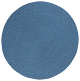 Safavieh Braided 5'-0" x 5'-0" Rug in Navy