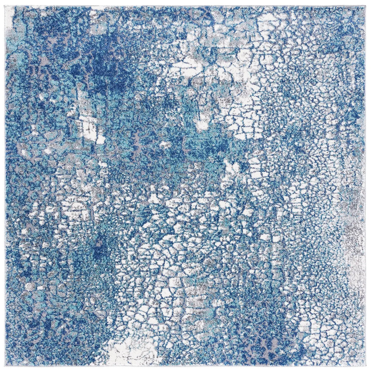 Safavieh Aston 6'-7" x 6'-7" Rug in Navy / Grey