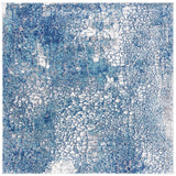 Safavieh Aston 6'-7" x 6'-7" Rug in Navy / Grey