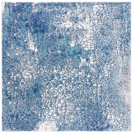 Safavieh Aston 6'-7" x 6'-7" Rug in Navy / Grey