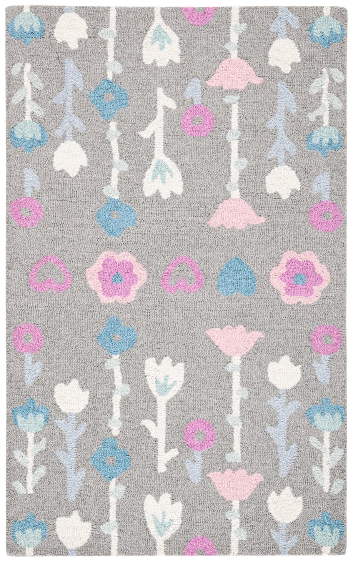 Safavieh Safavieh Kids 3'-0" x 5'-0" Rug in Grey / Pink