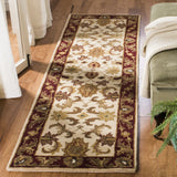 Safavieh Classic 2'-3" x 10'-0" Rug in Ivory / Red