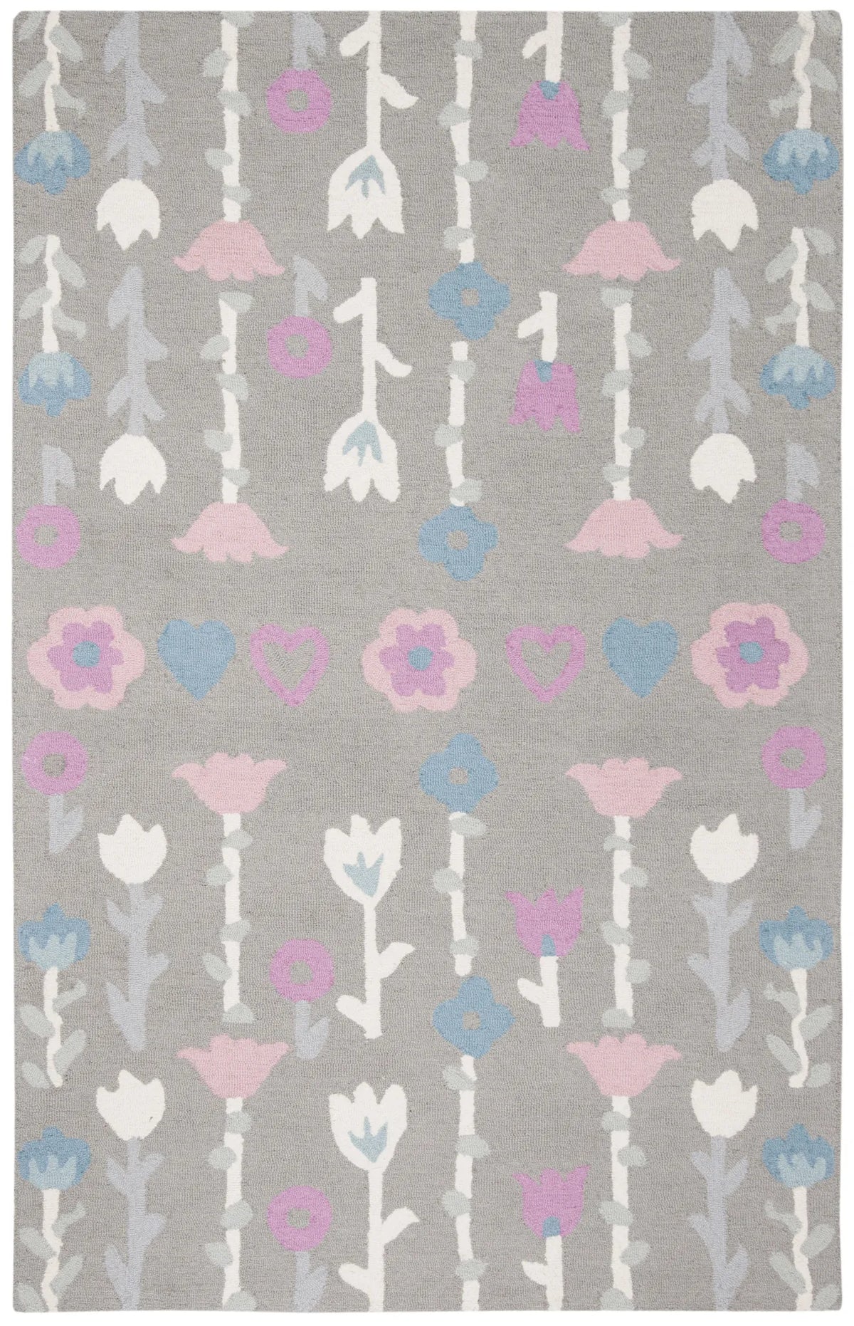 Safavieh Safavieh Kids 5'-0" x 8'-0" Rug in Grey / Pink