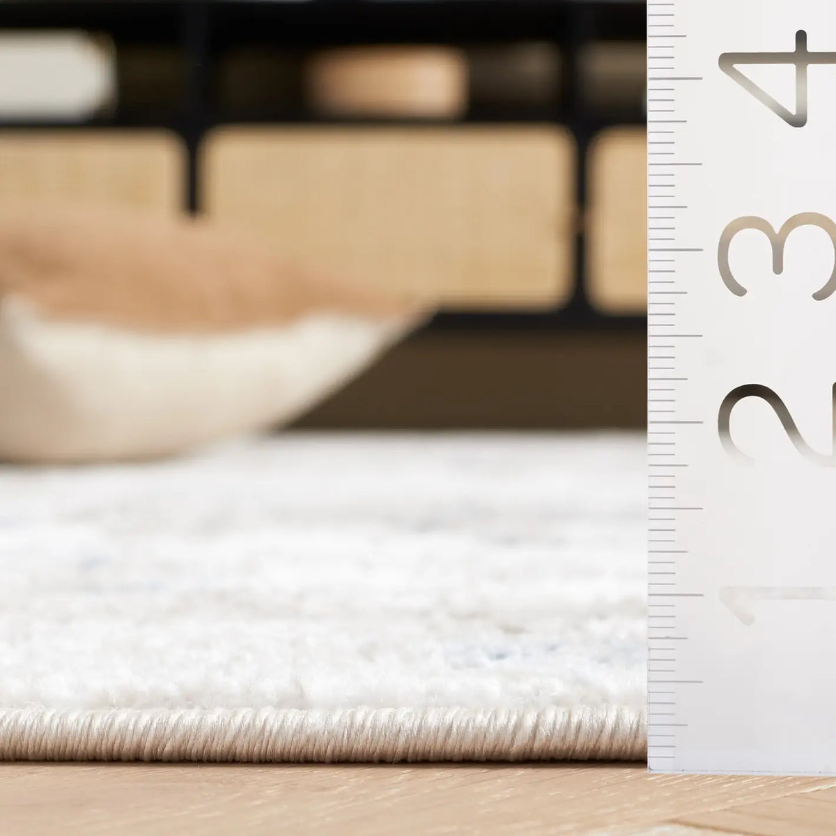 Safavieh Quincy 4'-0" x 6'-0" Rug in Ivory / Light Grey