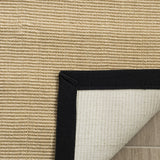 Safavieh Natural Fiber 4'-0" x 6'-0" Rug in Maize / Black