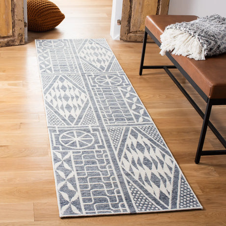 Safavieh Marbella 2'-3" x 8'-0" Rug in Blue / Ivory