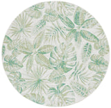 Safavieh Courtyard 6'-7" x 6'-7" Rug in Ivory / Green