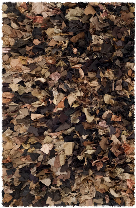 Safavieh Rio Shag 2'-6" x 4'-0" Rug in Brown / Multi
