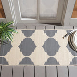 Safavieh Courtyard 2'-0" x 3'-7" Rug in Beige / Anthracite