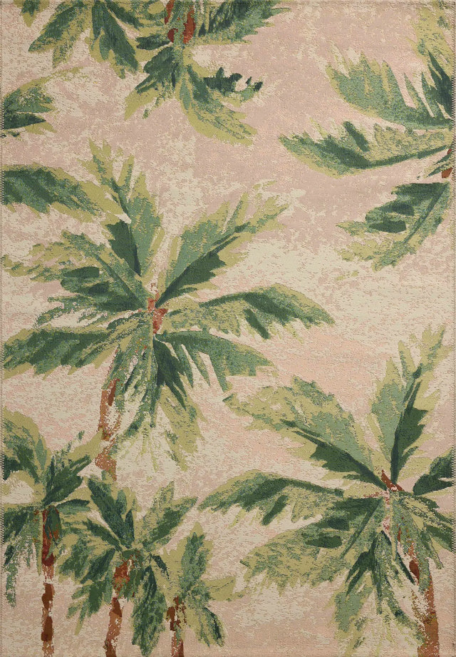 Loloi Botanical BOT-04 Clay / Green Rug - main flat
